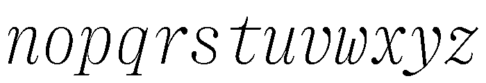 Right Serif Mono Italic Variable Font LOWERCASE