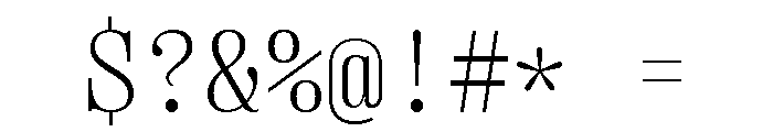 Right Serif Mono Variable Font OTHER CHARS
