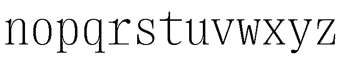 Right Serif Mono Variable Font LOWERCASE
