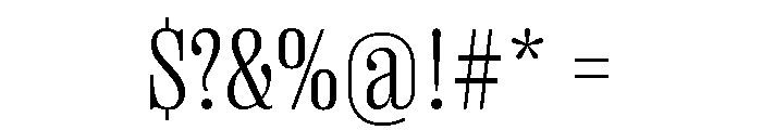 Right Serif Narrow Variable 2 Font OTHER CHARS