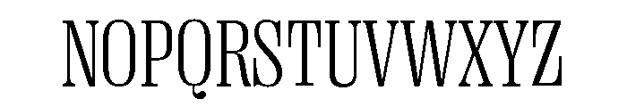 Right Serif Narrow Variable 2 Font UPPERCASE