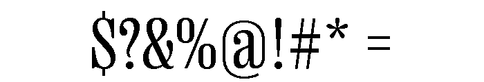 Right Serif Narrow Variable 3 Font OTHER CHARS
