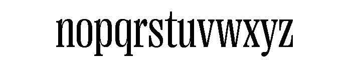 Right Serif Narrow Variable 3 Font LOWERCASE