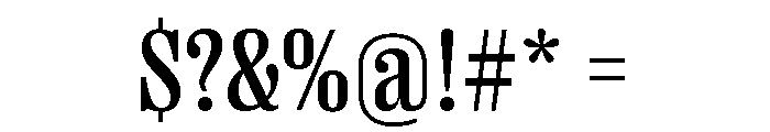 Right Serif Narrow Variable 4 Font OTHER CHARS