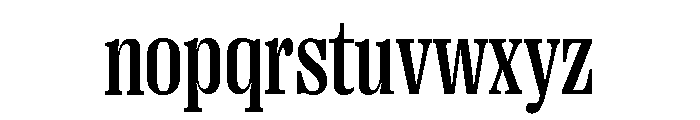 Right Serif Narrow Variable 4 Font LOWERCASE