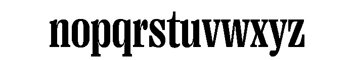 Right Serif Narrow Variable 5 Font LOWERCASE