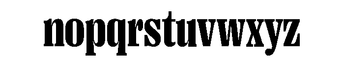 Right Serif Narrow Variable 6 Font LOWERCASE