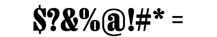 Right Serif Narrow Variable 7 Font OTHER CHARS