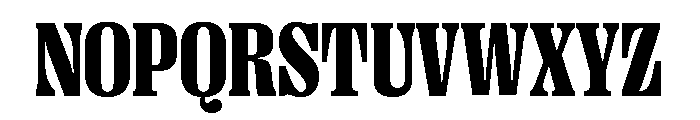 Right Serif Narrow Variable 7 Font UPPERCASE