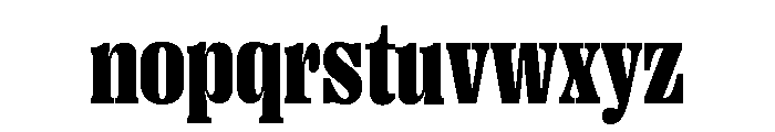 Right Serif Narrow Variable 7 Font LOWERCASE