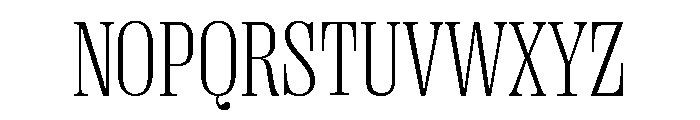 Right Serif Narrow Variable Font UPPERCASE
