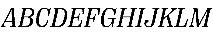 Right Serif Regular Italic Font UPPERCASE