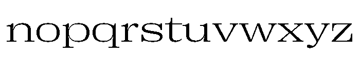 Right Serif Spatial Variable 2 Font LOWERCASE