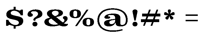 Right Serif Spatial Variable 5 Font OTHER CHARS