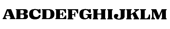 Right Serif Spatial Variable 6 Font UPPERCASE