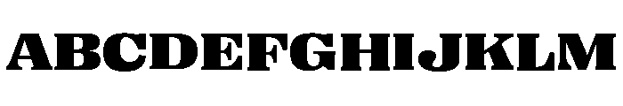Right Serif Spatial Variable 7 Font UPPERCASE