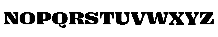 Right Serif Spatial Variable 7 Font UPPERCASE