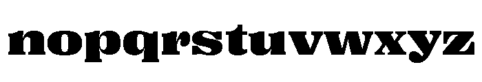 Right Serif Spatial Variable 7 Font LOWERCASE