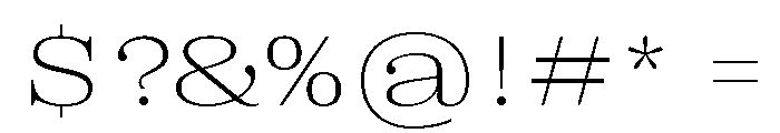 Right Serif Spatial Variable Font OTHER CHARS
