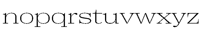 Right Serif Spatial Variable Font LOWERCASE