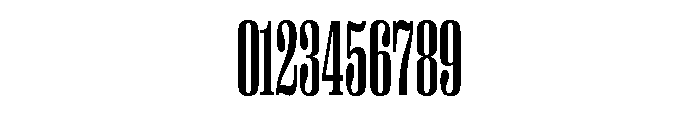Right Serif Tall Medium Font OTHER CHARS