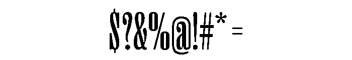 Right Serif Tall Medium Font OTHER CHARS