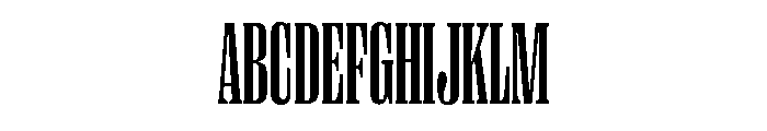 Right Serif Tall Medium Font UPPERCASE