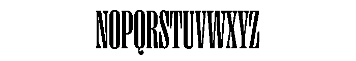 Right Serif Tall Medium Font UPPERCASE