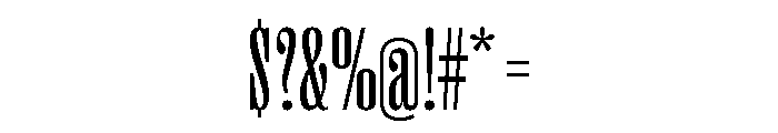 Right Serif Tall Variable 3 Font OTHER CHARS