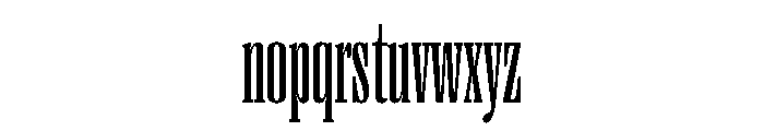 Right Serif Tall Variable 3 Font LOWERCASE