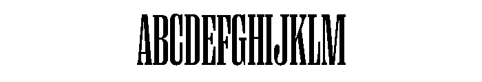 Right Serif Tall Variable 4 Font UPPERCASE