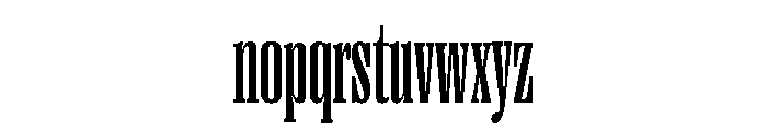 Right Serif Tall Variable 4 Font LOWERCASE