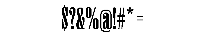 Right Serif Tall Variable 5 Font OTHER CHARS