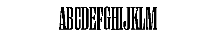 Right Serif Tall Variable 5 Font UPPERCASE