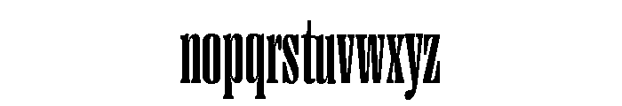 Right Serif Tall Variable 5 Font LOWERCASE