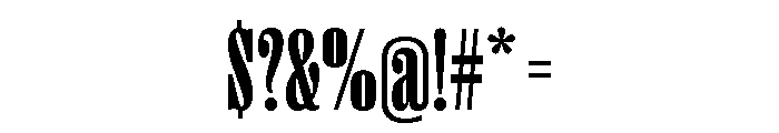 Right Serif Tall Variable 6 Font OTHER CHARS