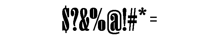 Right Serif Tall Variable 7 Font OTHER CHARS