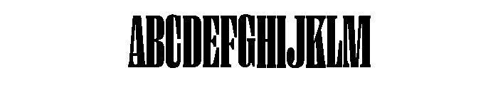 Right Serif Tall Variable 7 Font UPPERCASE