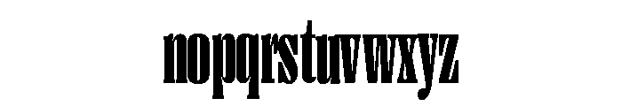 Right Serif Tall Variable 7 Font LOWERCASE