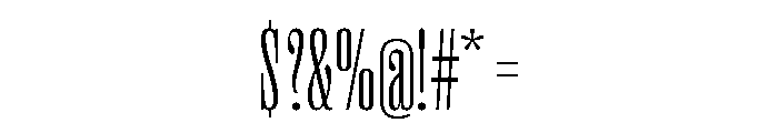 Right Serif Tall Variable Font OTHER CHARS