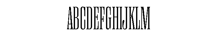 Right Serif Tall Variable Font UPPERCASE