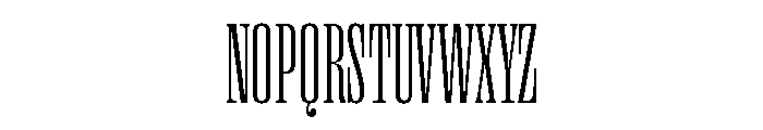 Right Serif Tall Variable Font UPPERCASE
