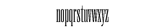 Right Serif Tall Variable Font LOWERCASE
