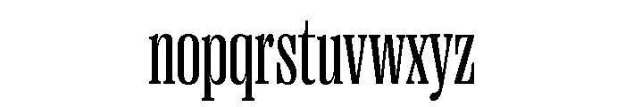 Right Serif Tight Variable 3 Font LOWERCASE
