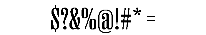 Right Serif Tight Variable 4 Font OTHER CHARS