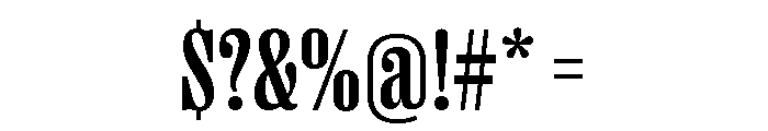 Right Serif Tight Variable 5 Font OTHER CHARS