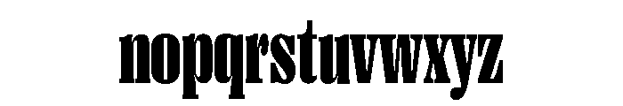 Right Serif Tight Variable 7 Font LOWERCASE