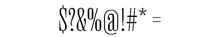 Right Serif Tight Variable Font OTHER CHARS