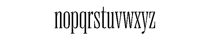 Right Serif Tight Variable Font LOWERCASE