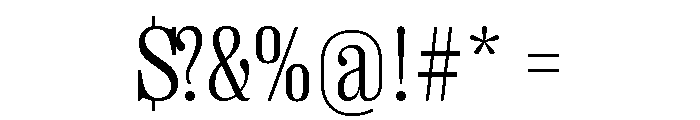 Right Serif Variable 16 Font OTHER CHARS